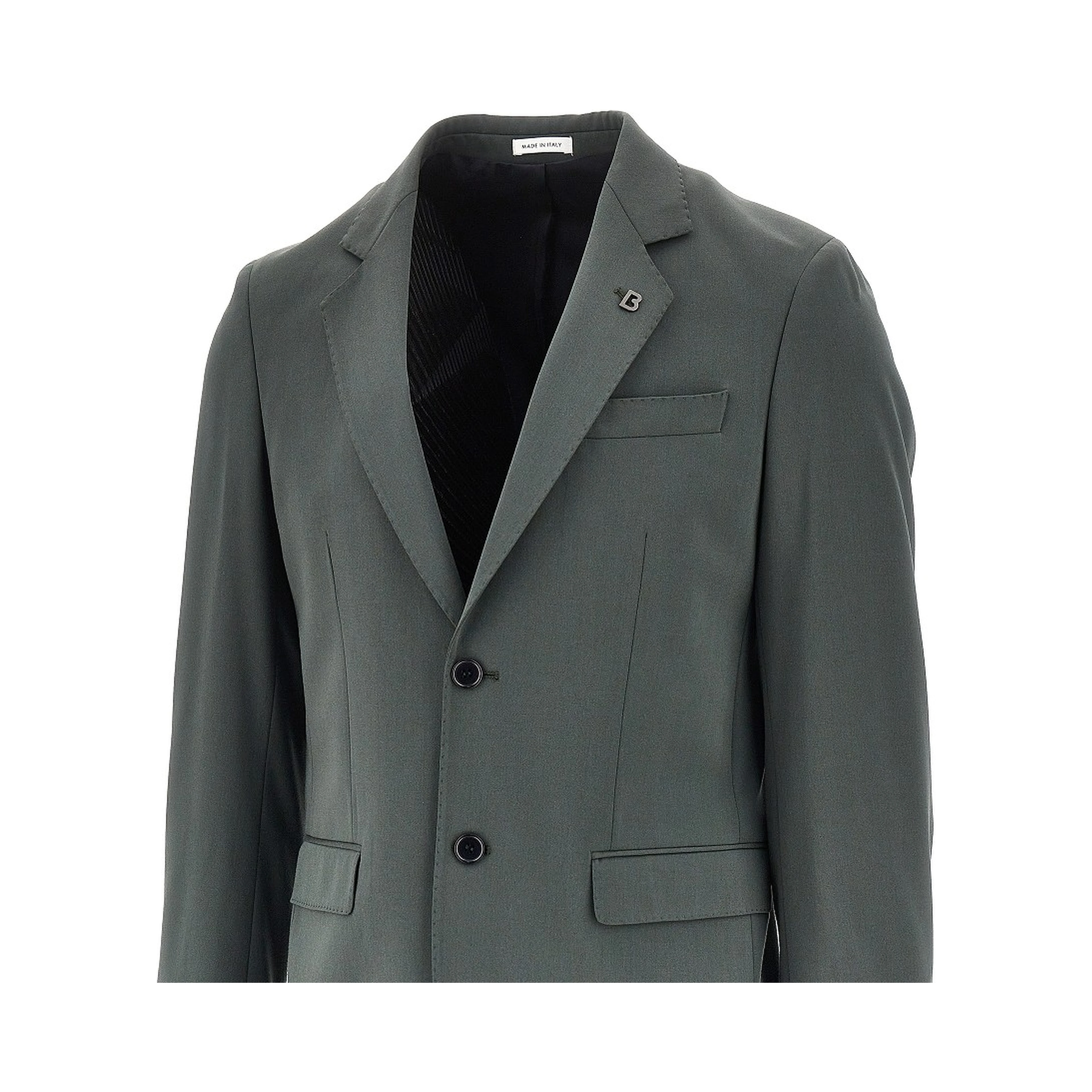 Twill single-breasted jacket