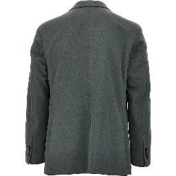 Twill single-breasted jacket