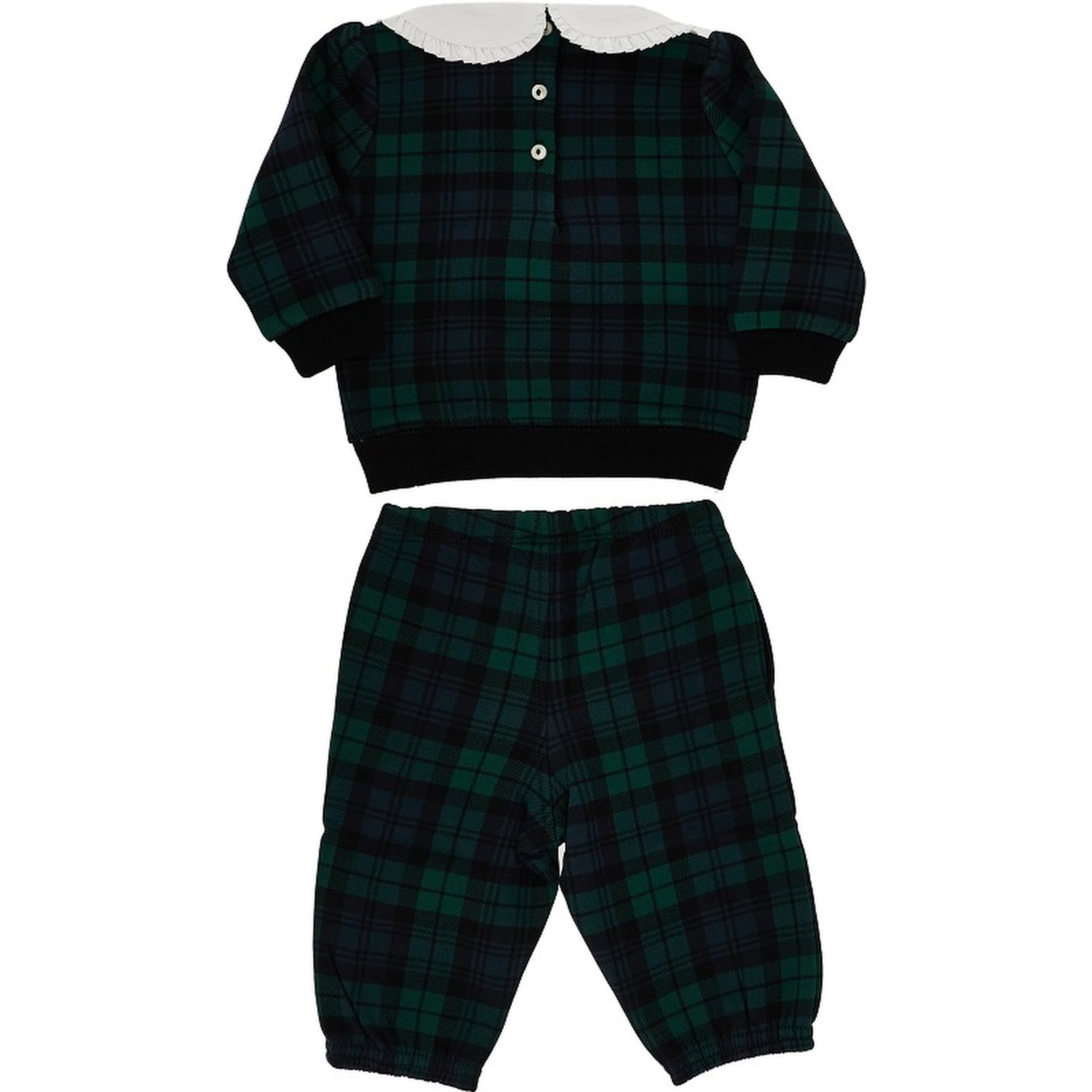 Tartan jersey two-piece set