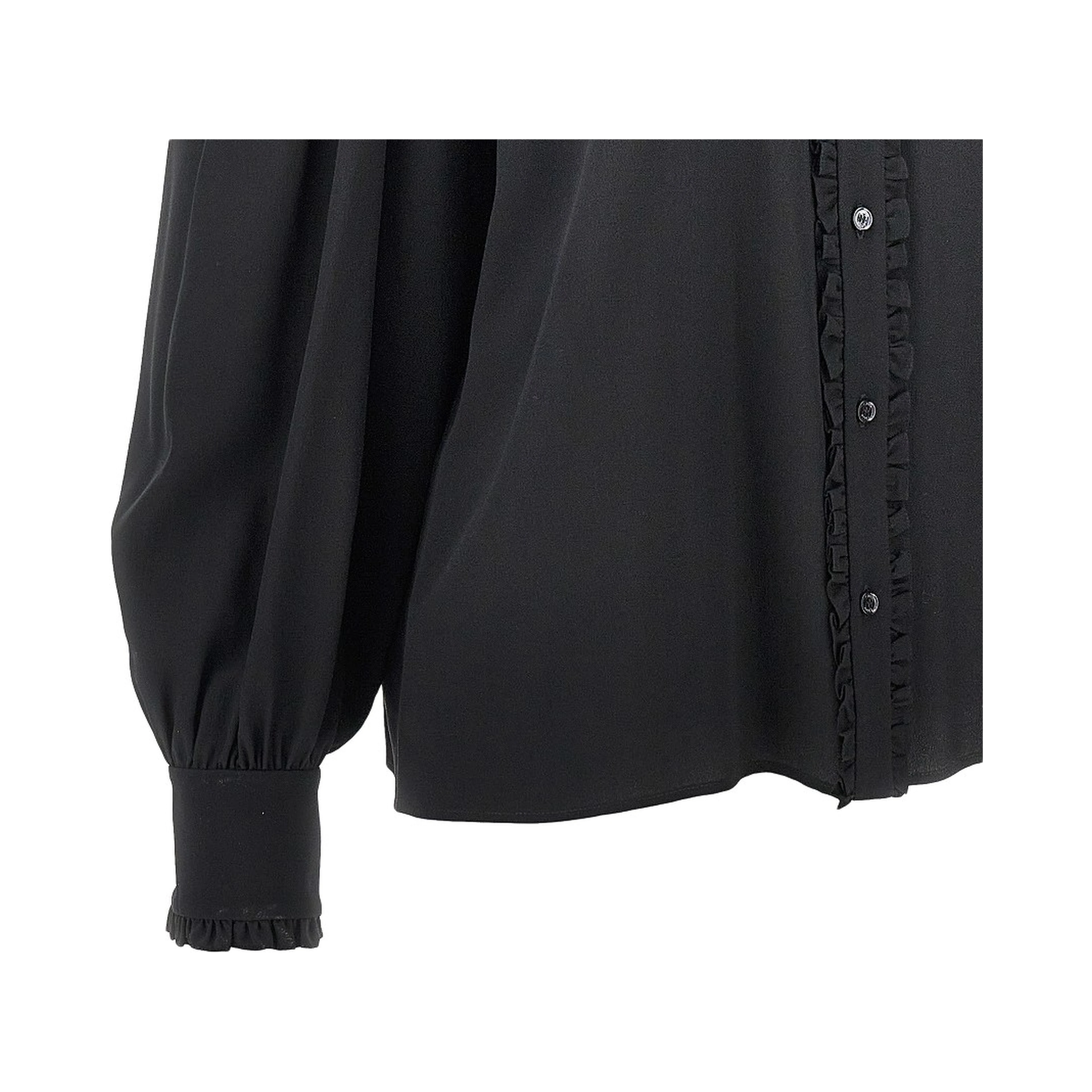 Crêpe de chine and lace blouse