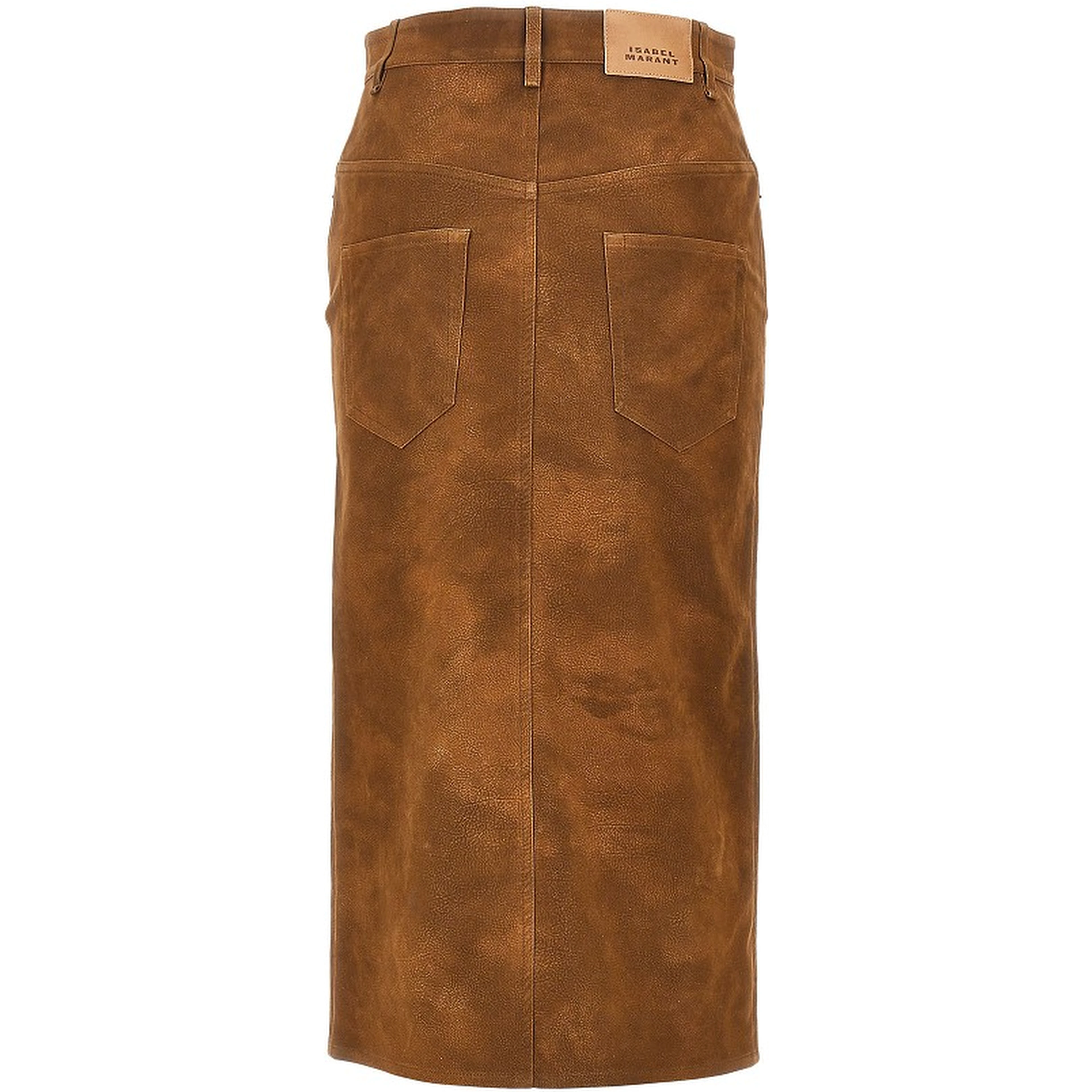 'Bisane' faux leather skirt