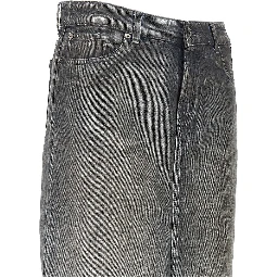 'Nolita' coated denim long skirt