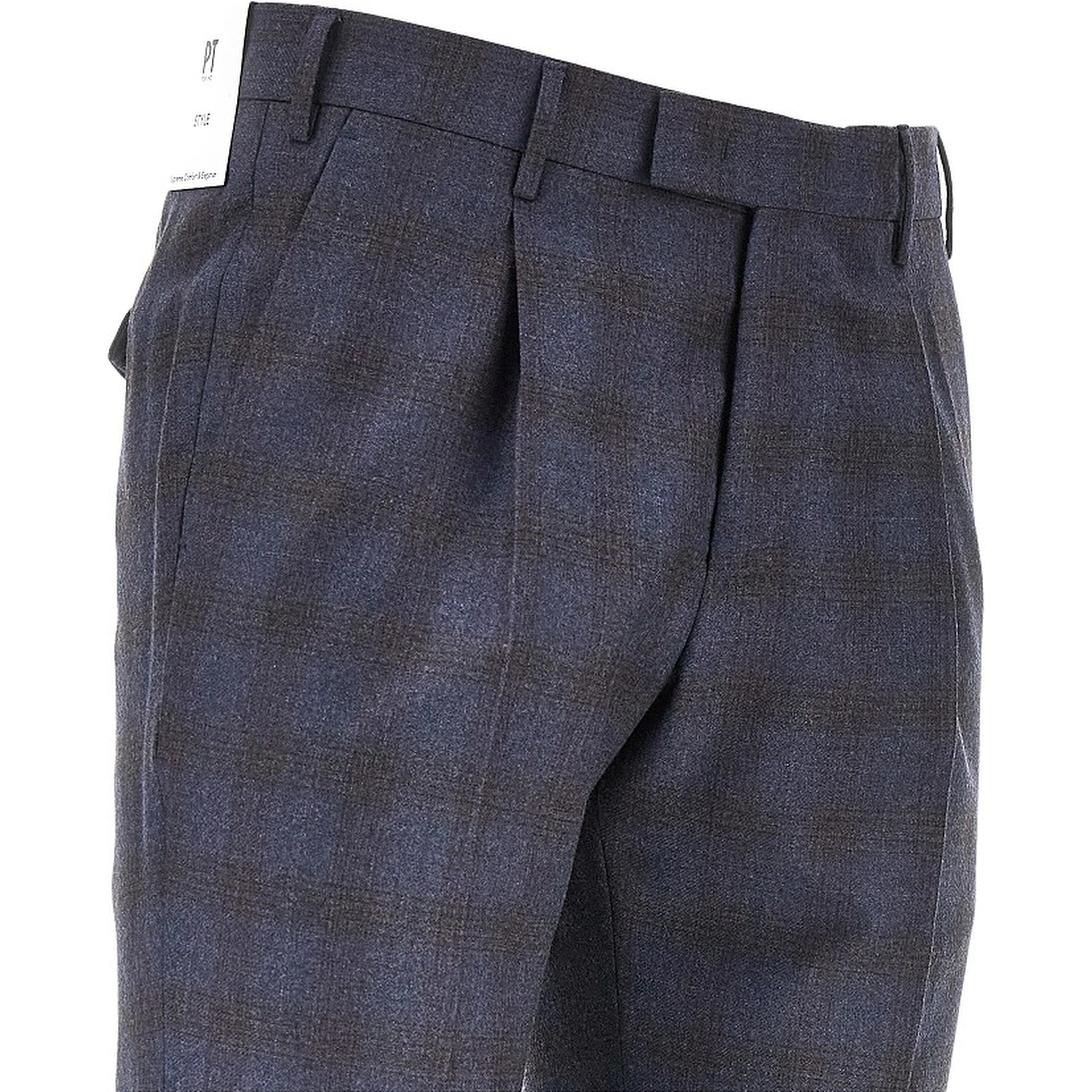 Check wool Master Fit pants