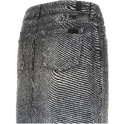 'Nolita' coated denim long skirt