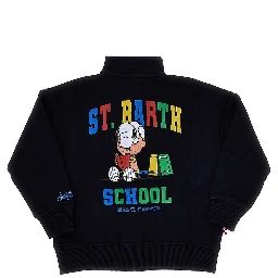 'Snoopy School' print full-zip sweatshirt