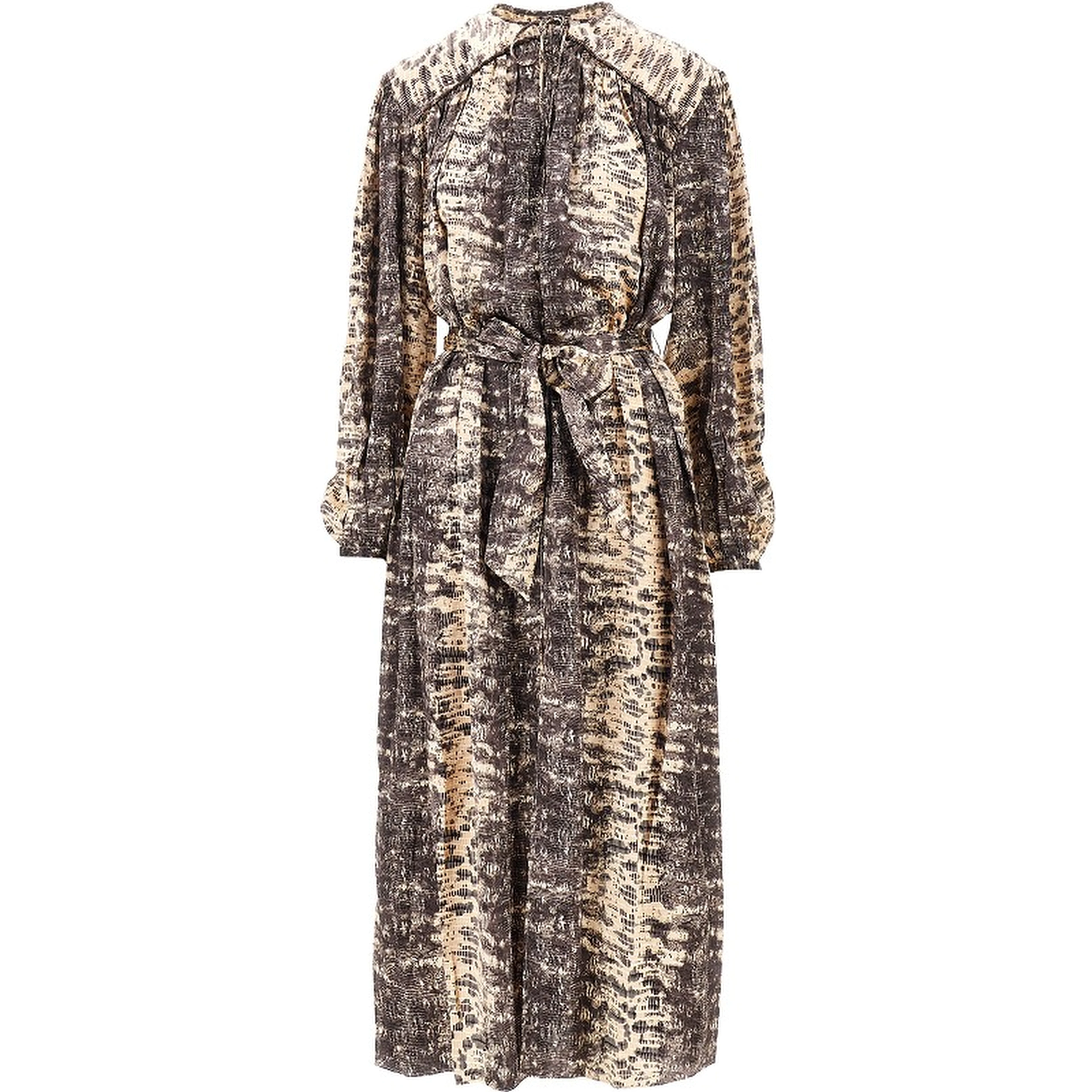 'Luada' silk long dress