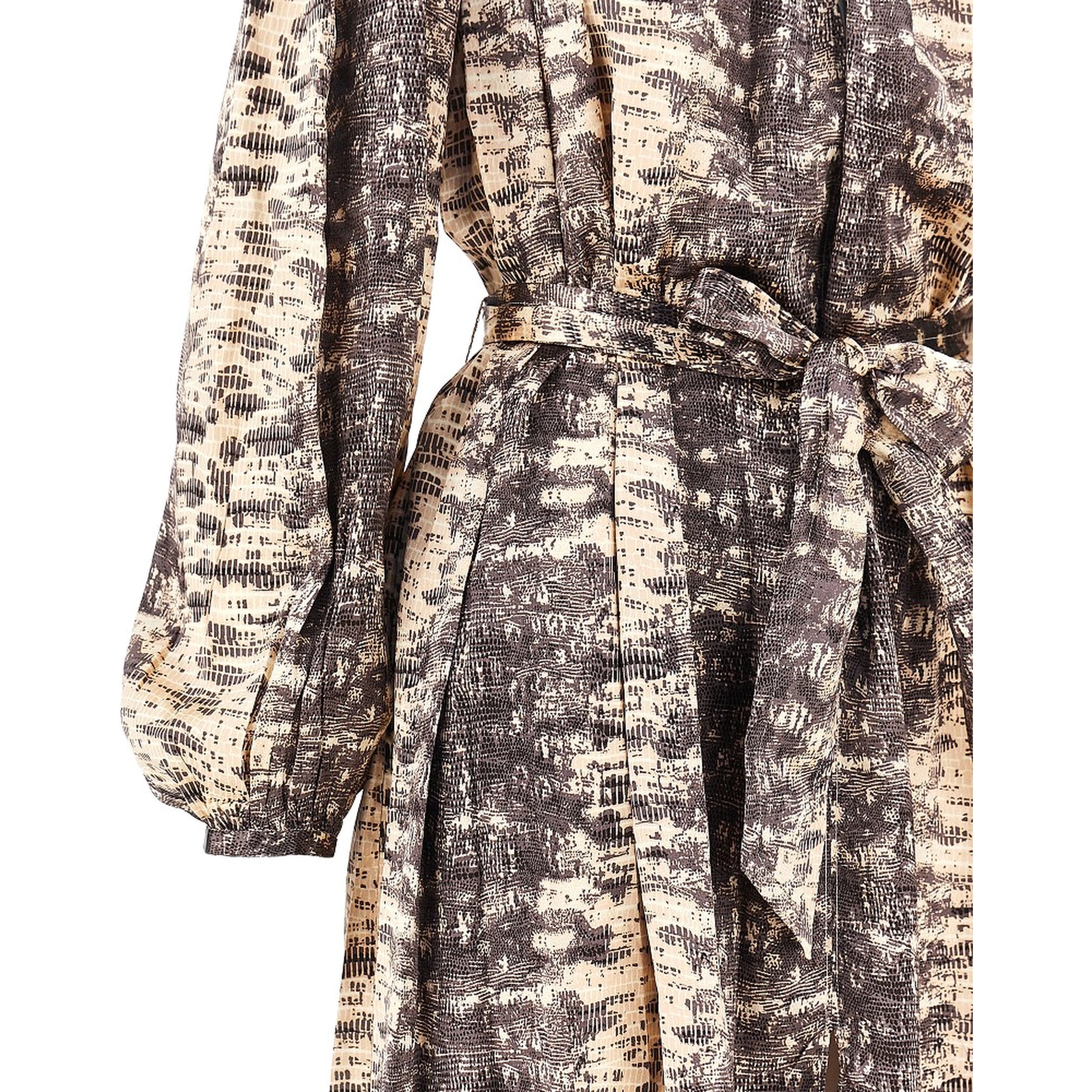 'Luada' silk long dress