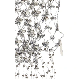 NECKLACE SCARF NECKLACE SCARF with Metallic Design in Fabric Women