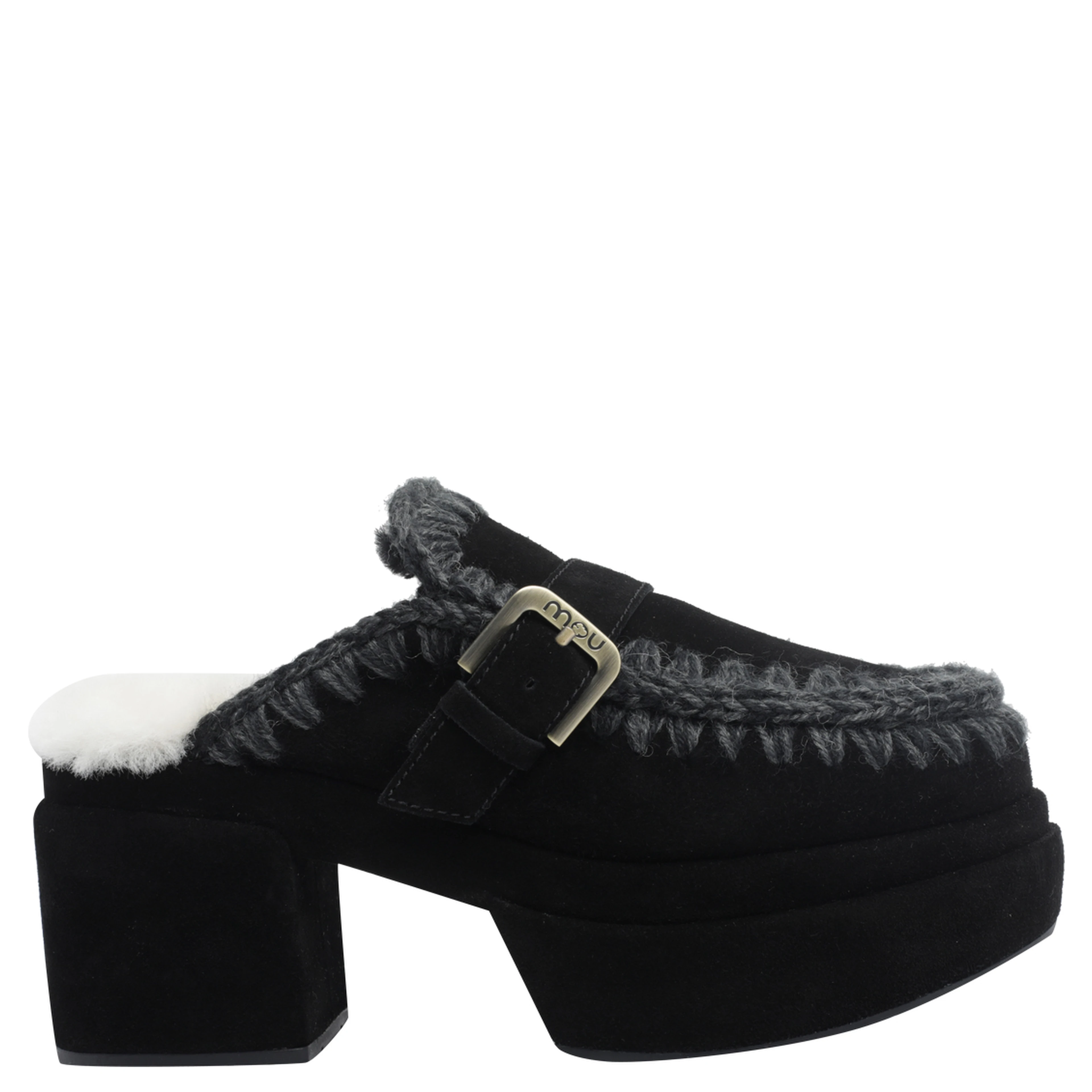 Mou With Heel Black