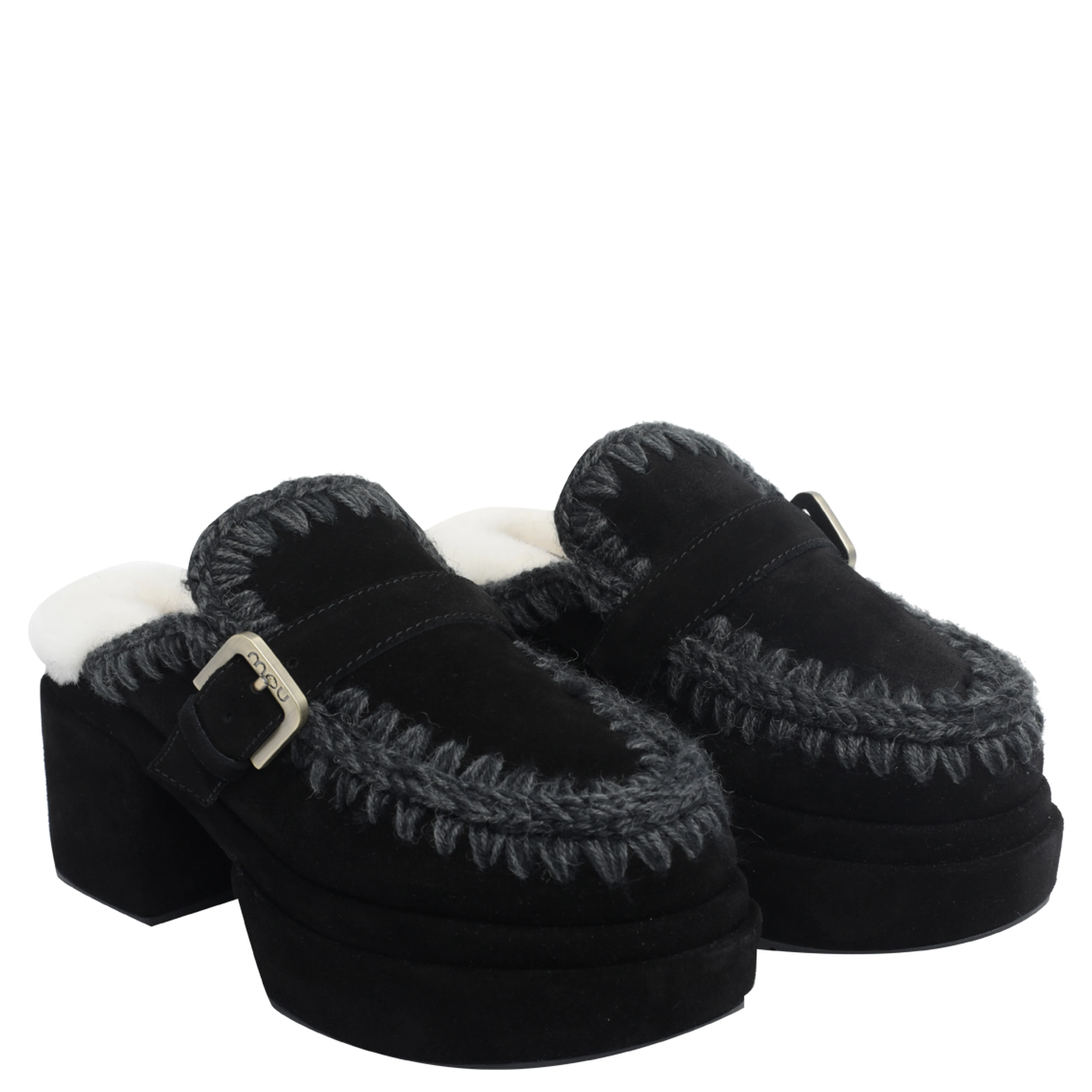 Mou With Heel Black