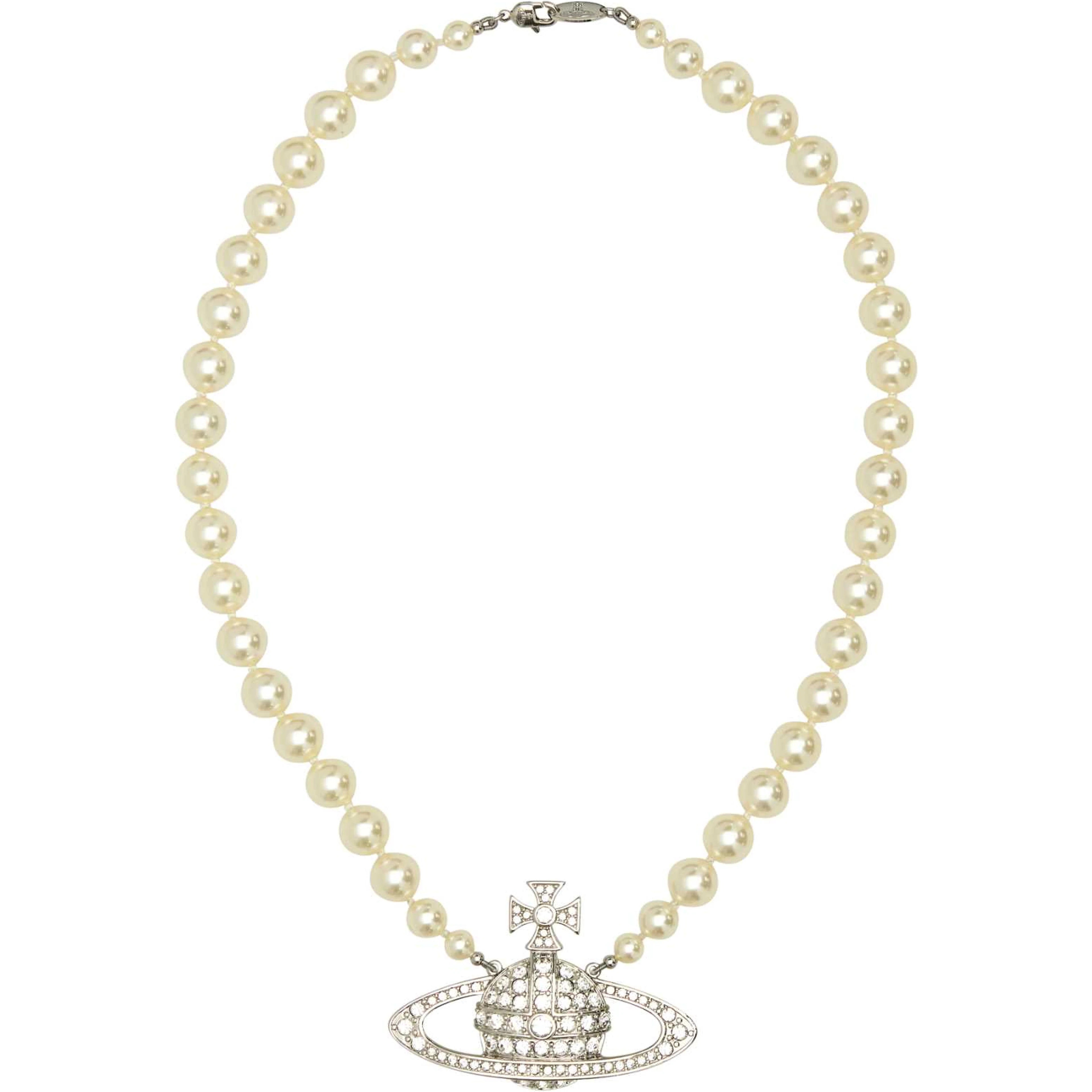 MAN. BAS RELIEF PEARL NECKLACE