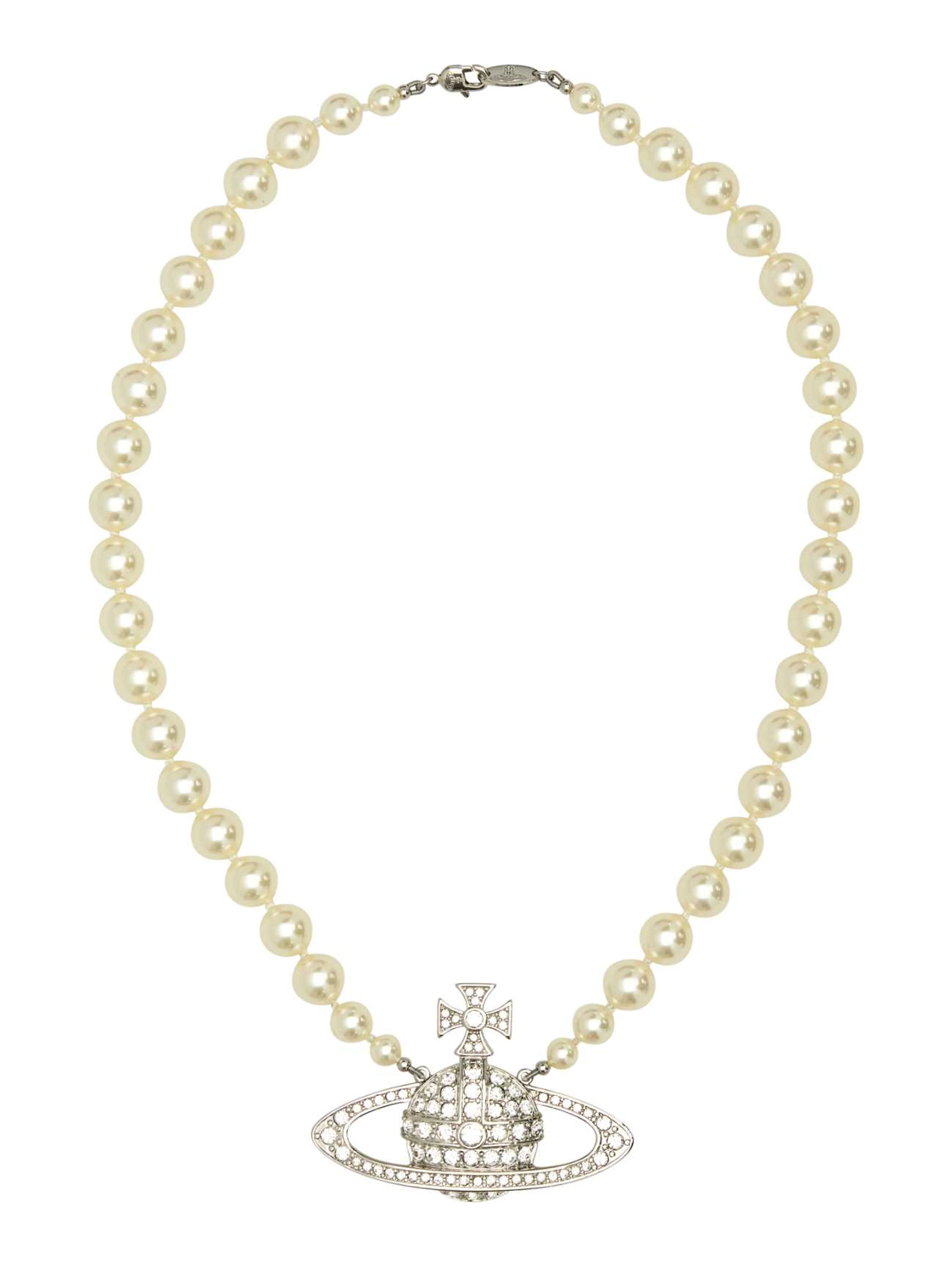 MAN. BAS RELIEF PEARL NECKLACE