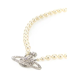 MAN. BAS RELIEF PEARL NECKLACE