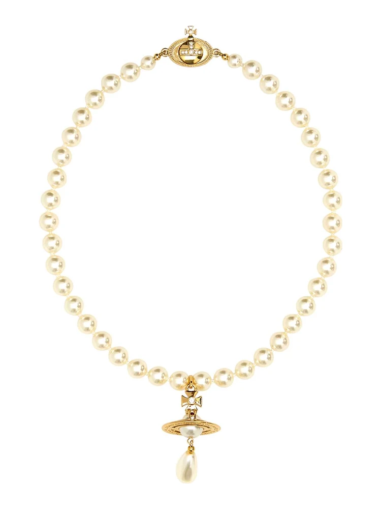 ONE ROW PEARL DROP CHOKER