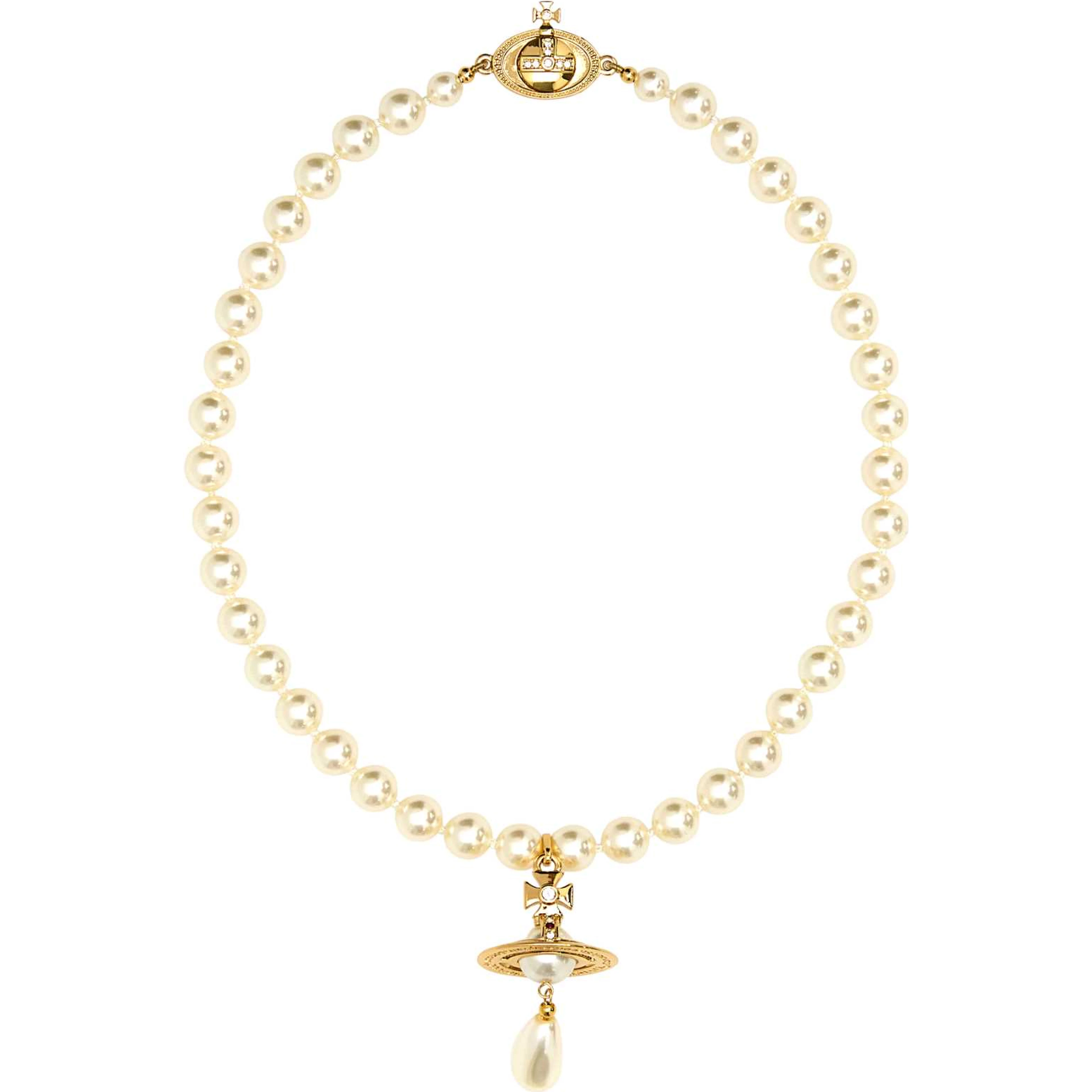 ONE ROW PEARL DROP CHOKER