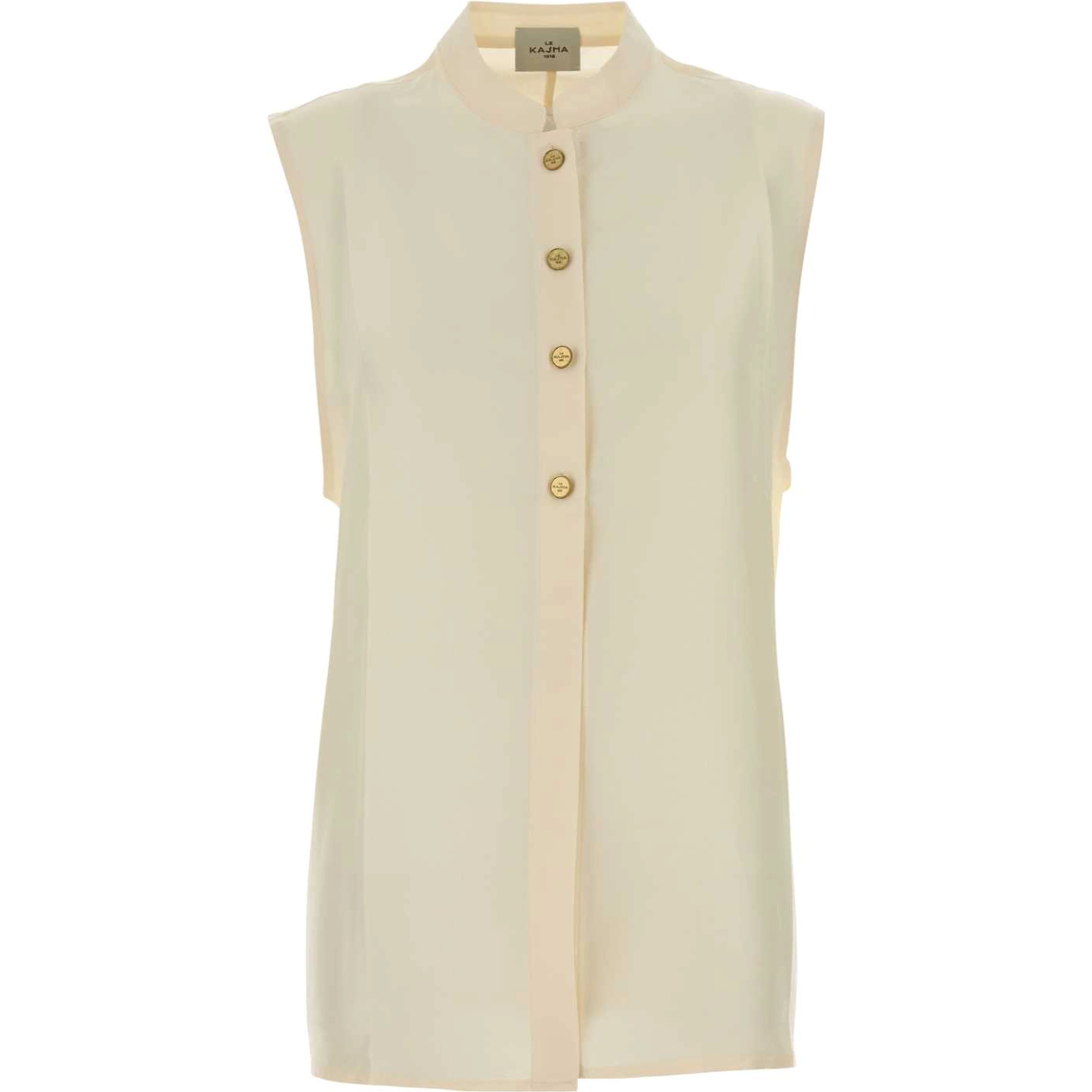 SLEEVLESS SHIRT WITH SIDE OPENINGS