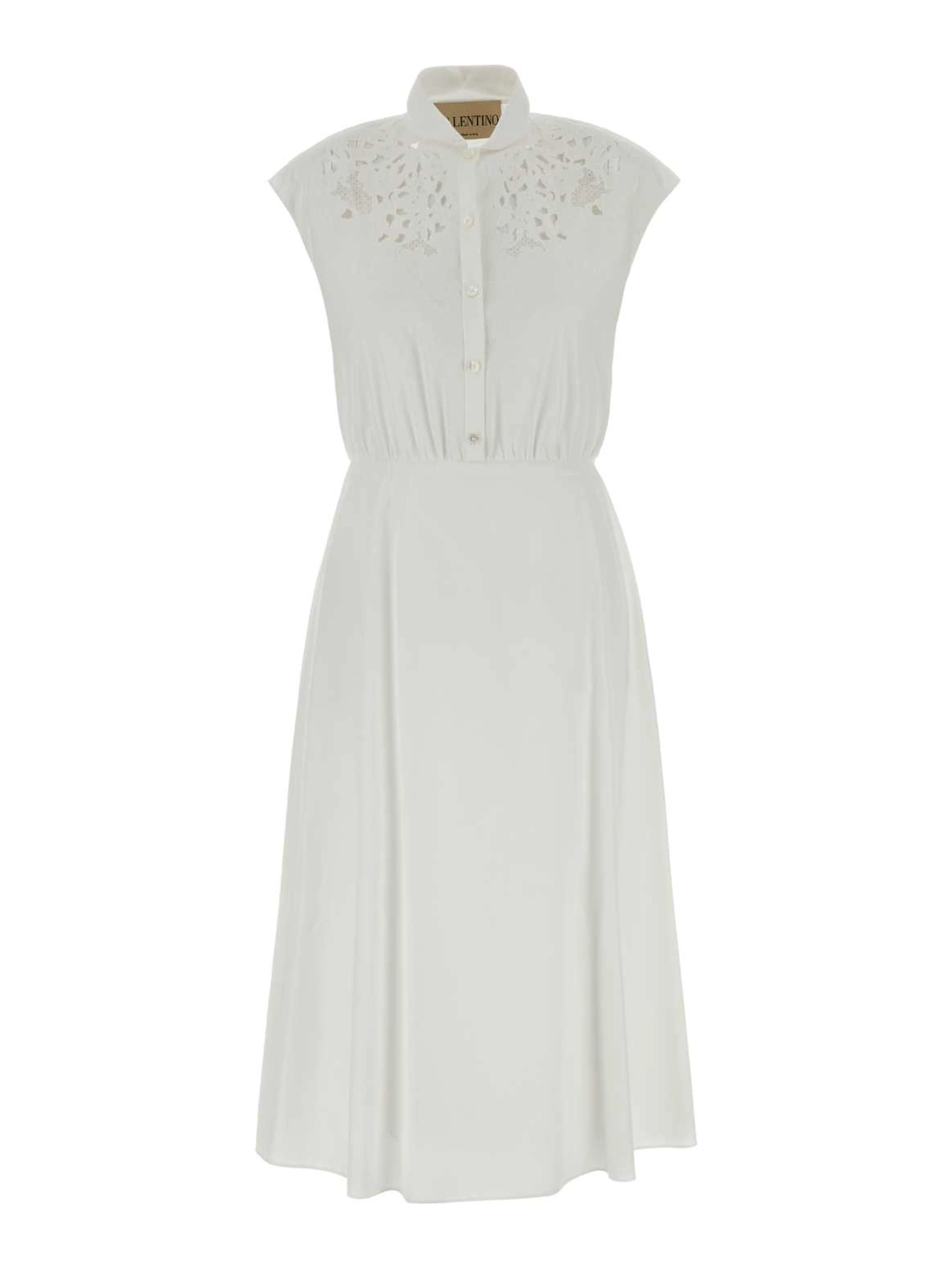 EMBROIDERED MIDI DRESS |