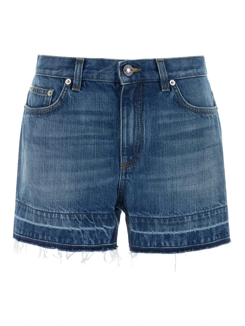 DENIM SHORTS RAW EDGE