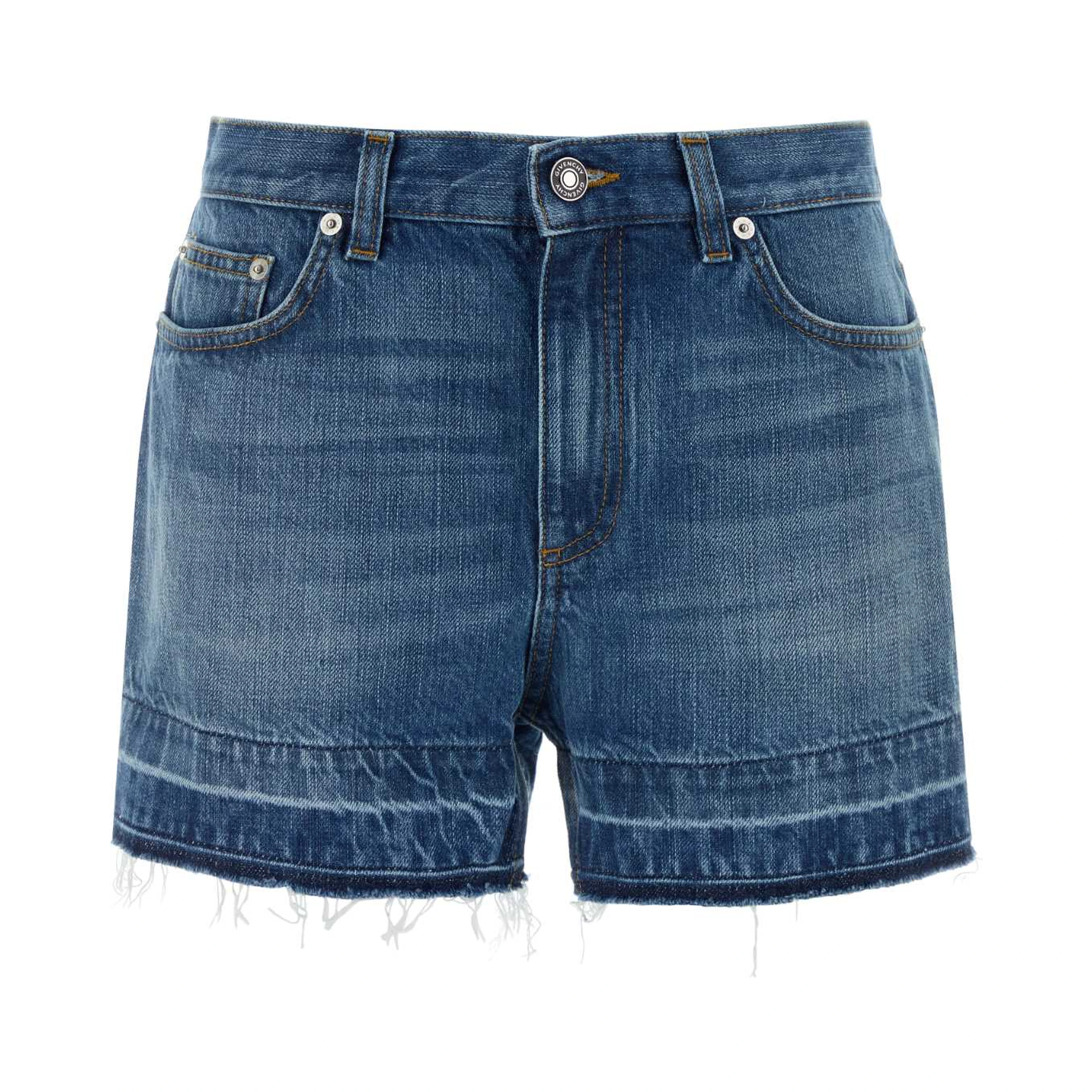DENIM SHORTS RAW EDGE