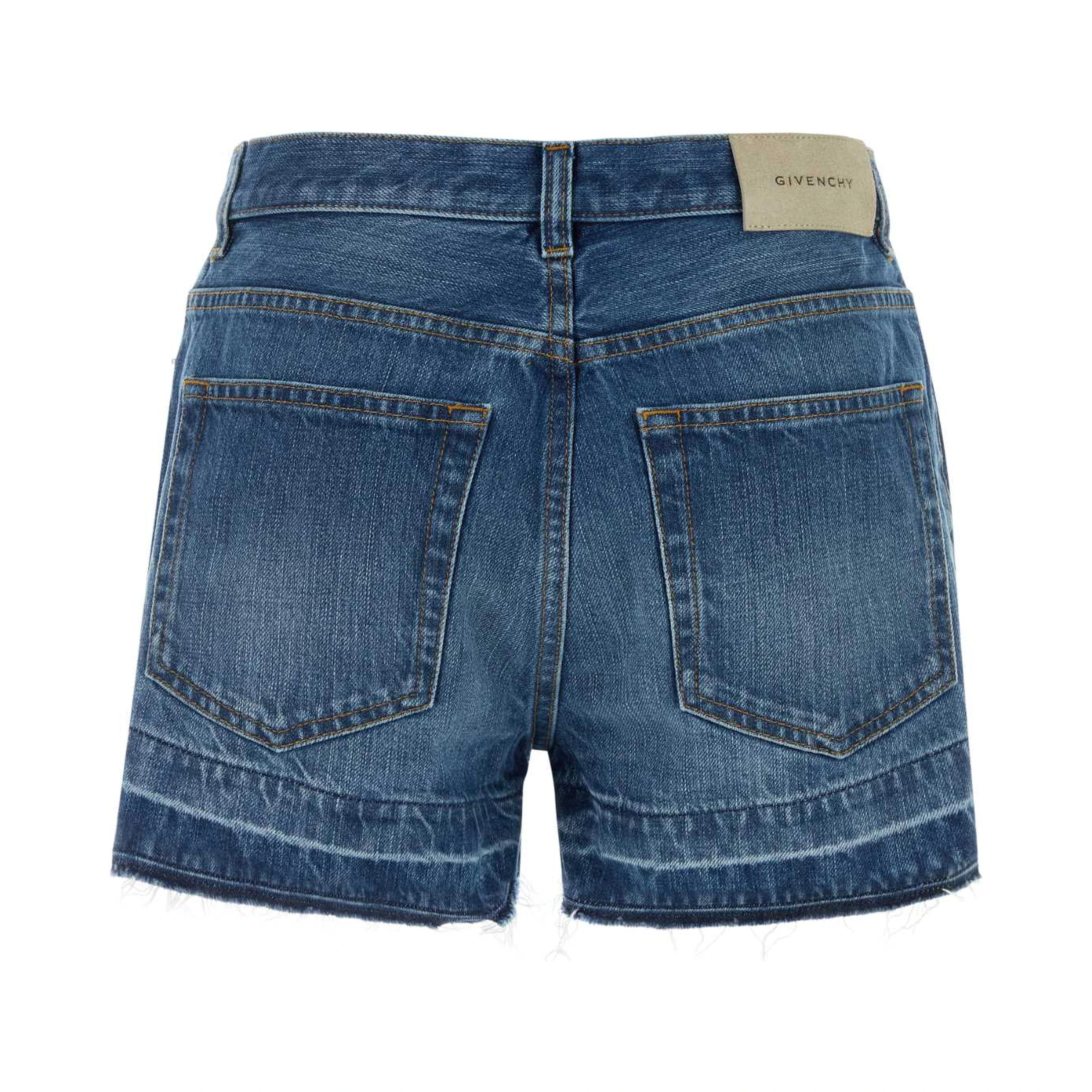 DENIM SHORTS RAW EDGE