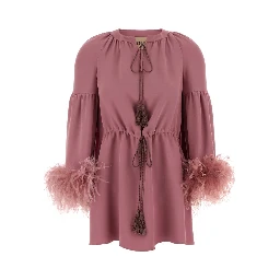 TOP WITH FEATHERS | SOLID