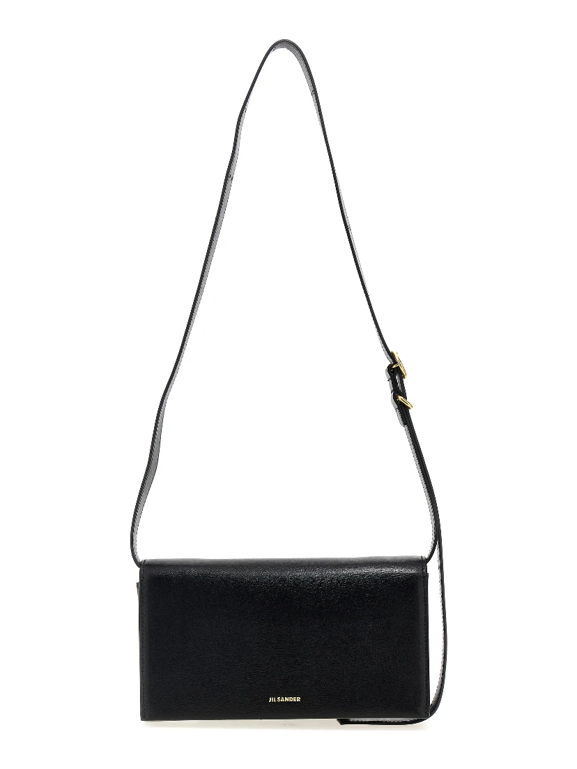 Black Leather Crossbody Bag