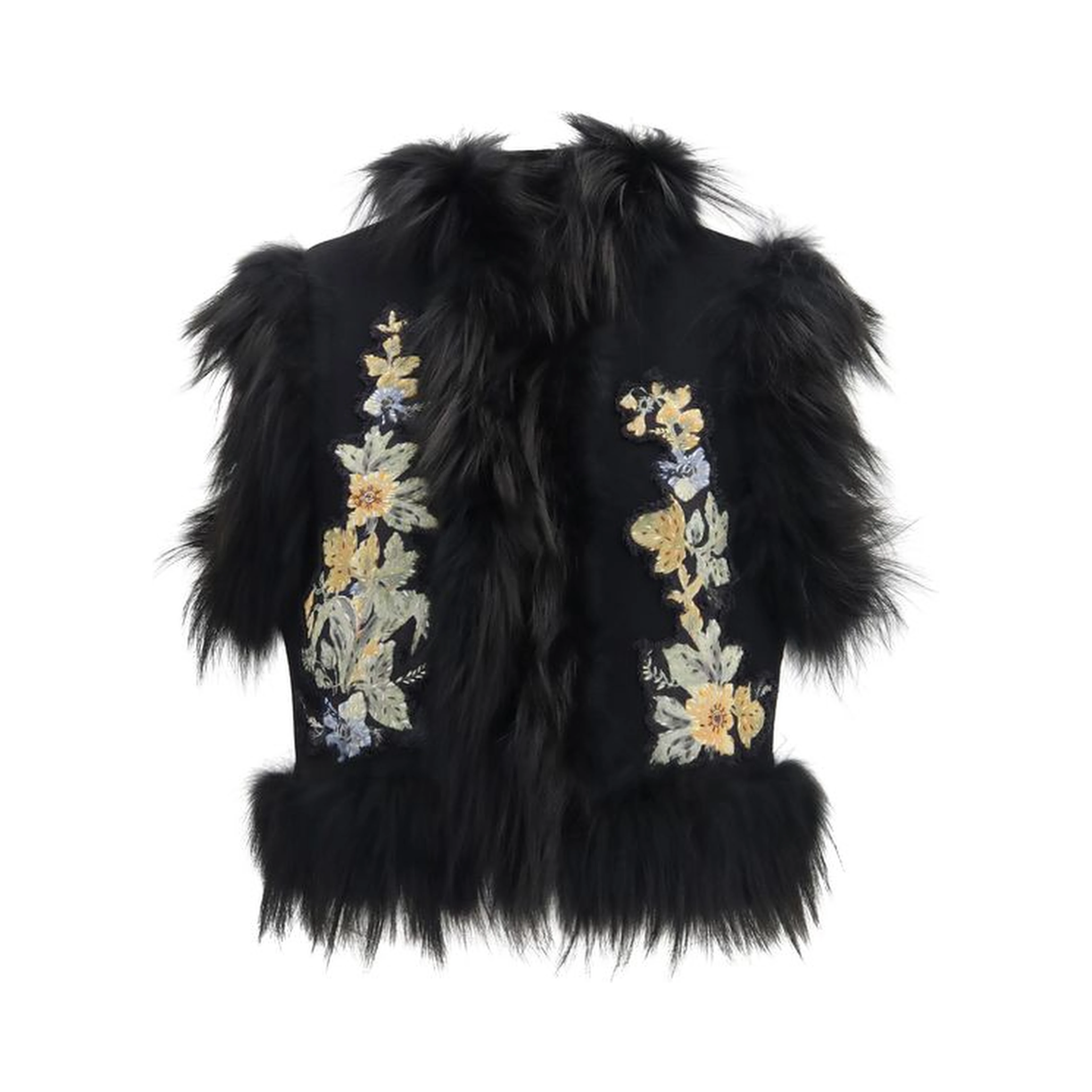 Black Wool Oves Aries Sleeveless Jacket