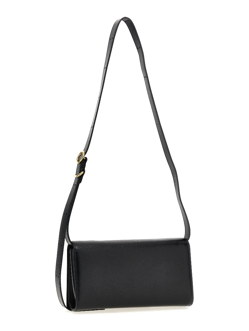 Black Leather Crossbody Bag