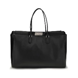 Black Calf Leather Bos Taurus Shoulder Bag