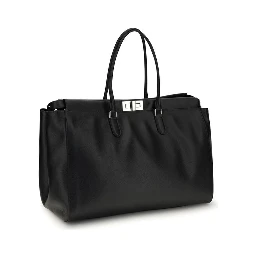 Black Calf Leather Bos Taurus Shoulder Bag