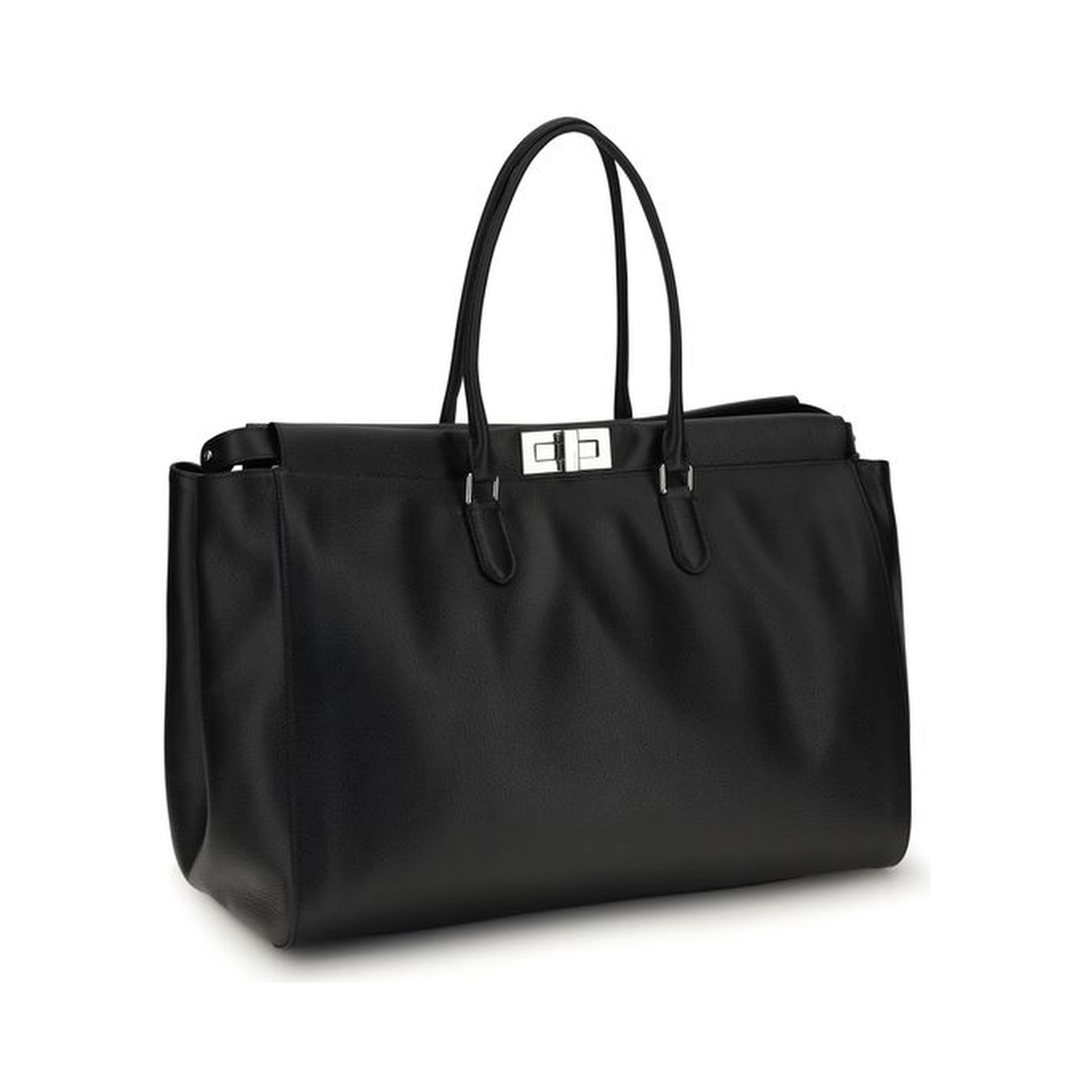 Black Calf Leather Bos Taurus Shoulder Bag