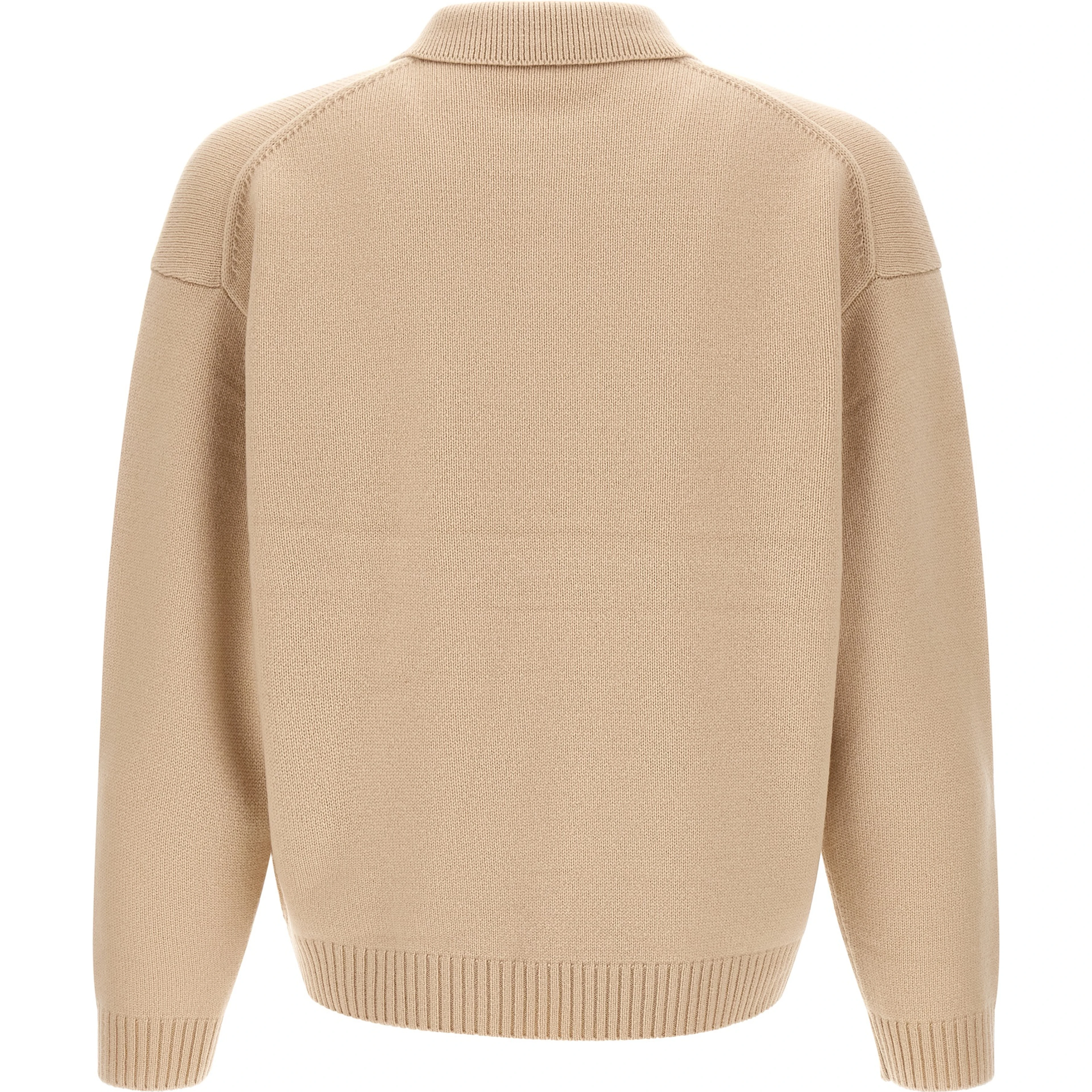 Beige Wool Cardigan