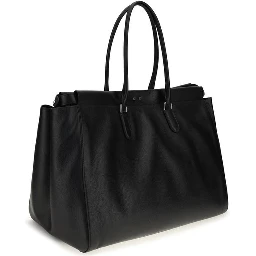 Black Calf Leather Bos Taurus Shoulder Bag