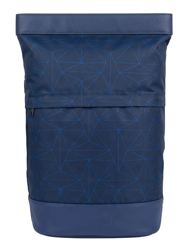 Blue Polyurethane Men's Backpack