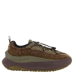 Brown Cowhide Athletic Sneakers