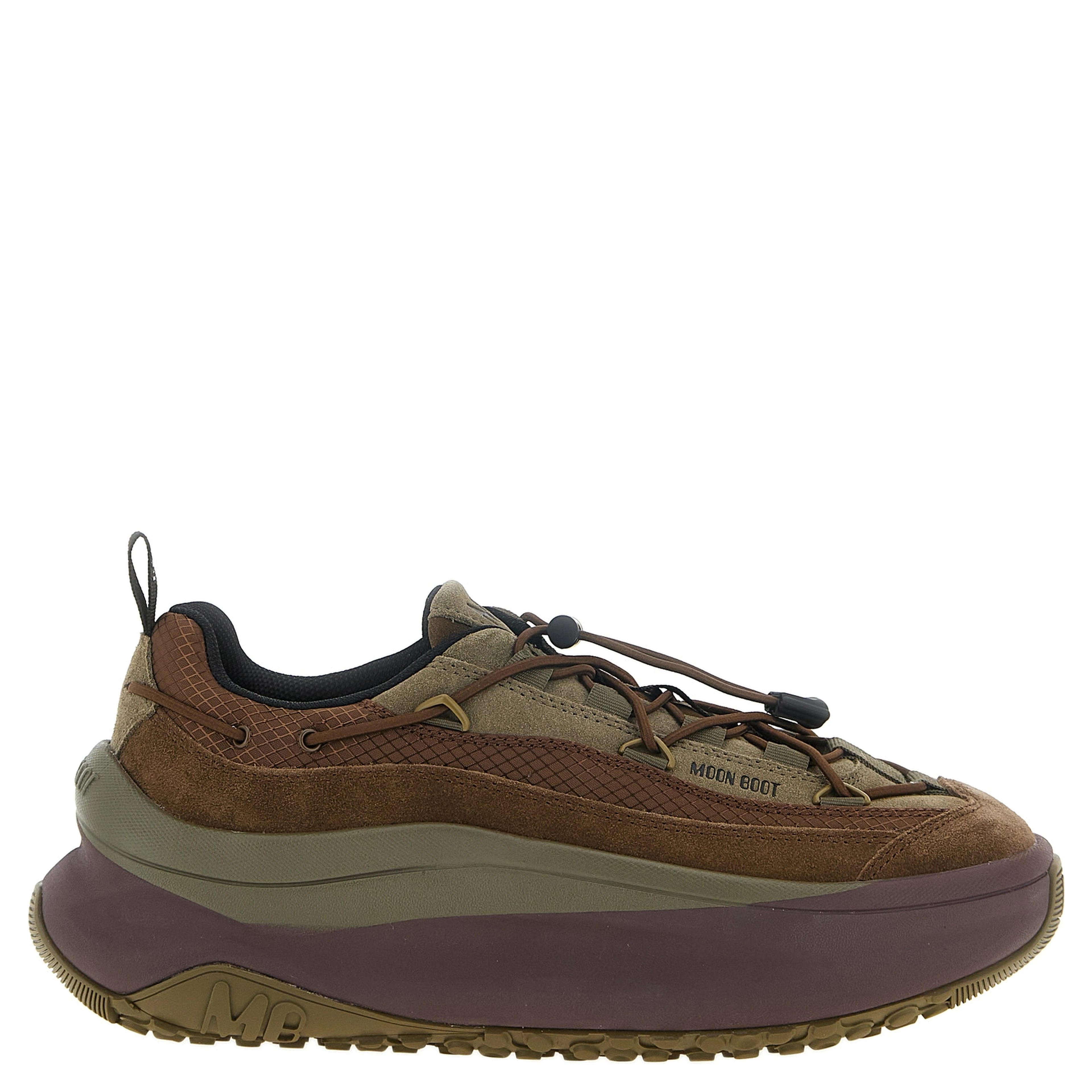 Brown Cowhide Athletic Sneakers