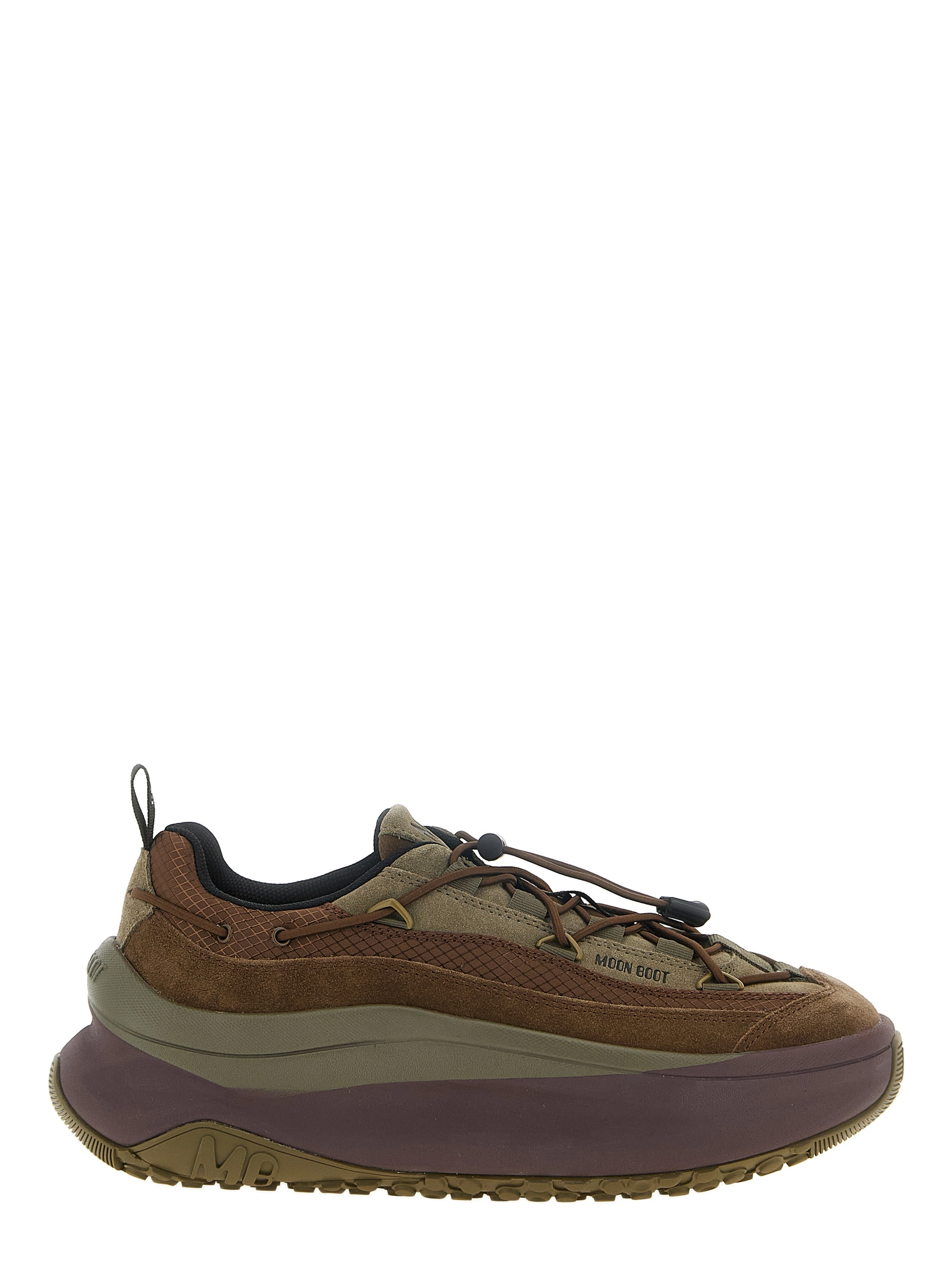 Brown Cowhide Athletic Sneakers
