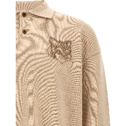Beige Wool Cardigan