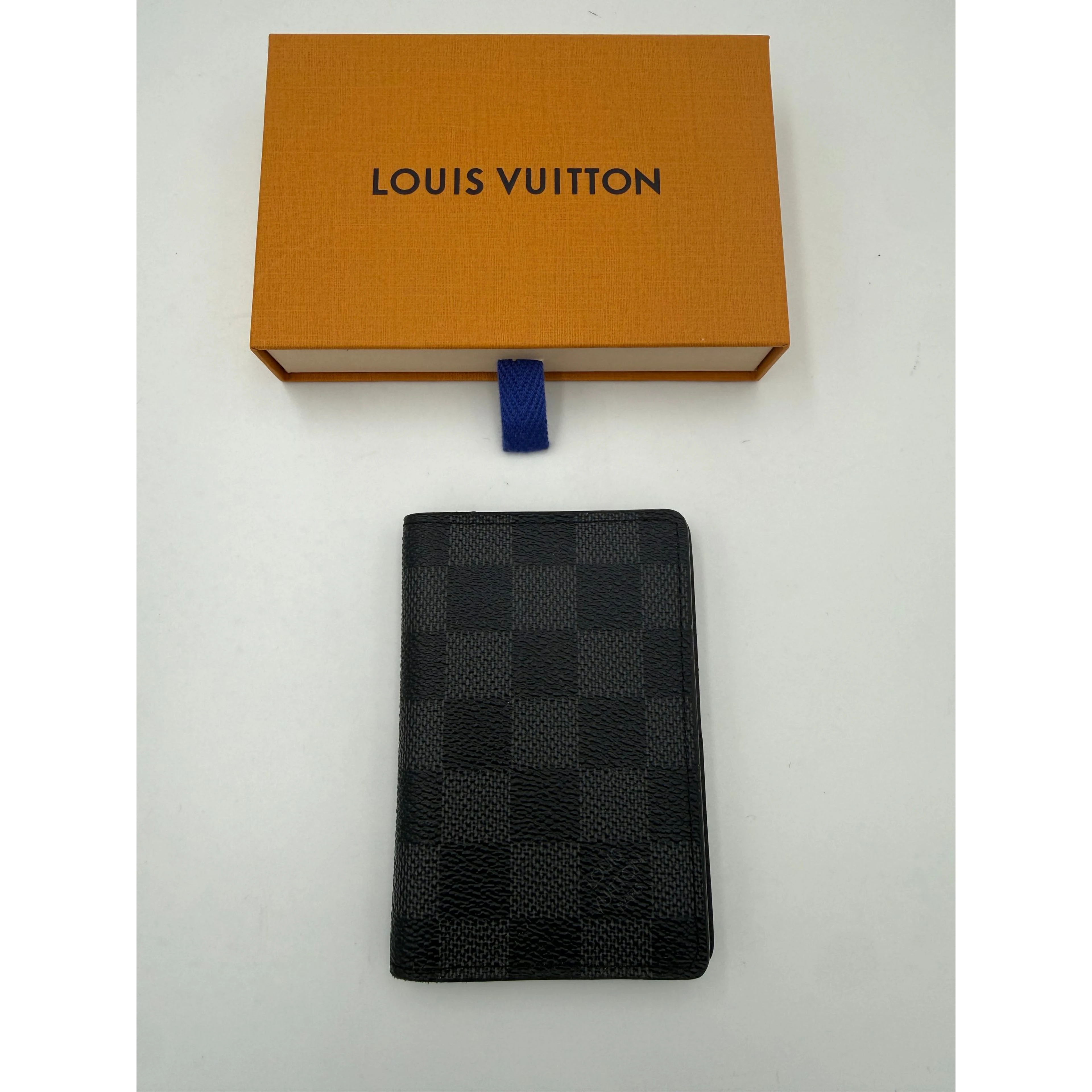 LOUIS VUITTON Compatto Card Holder ORGANIZER Damier Graphite Wallet