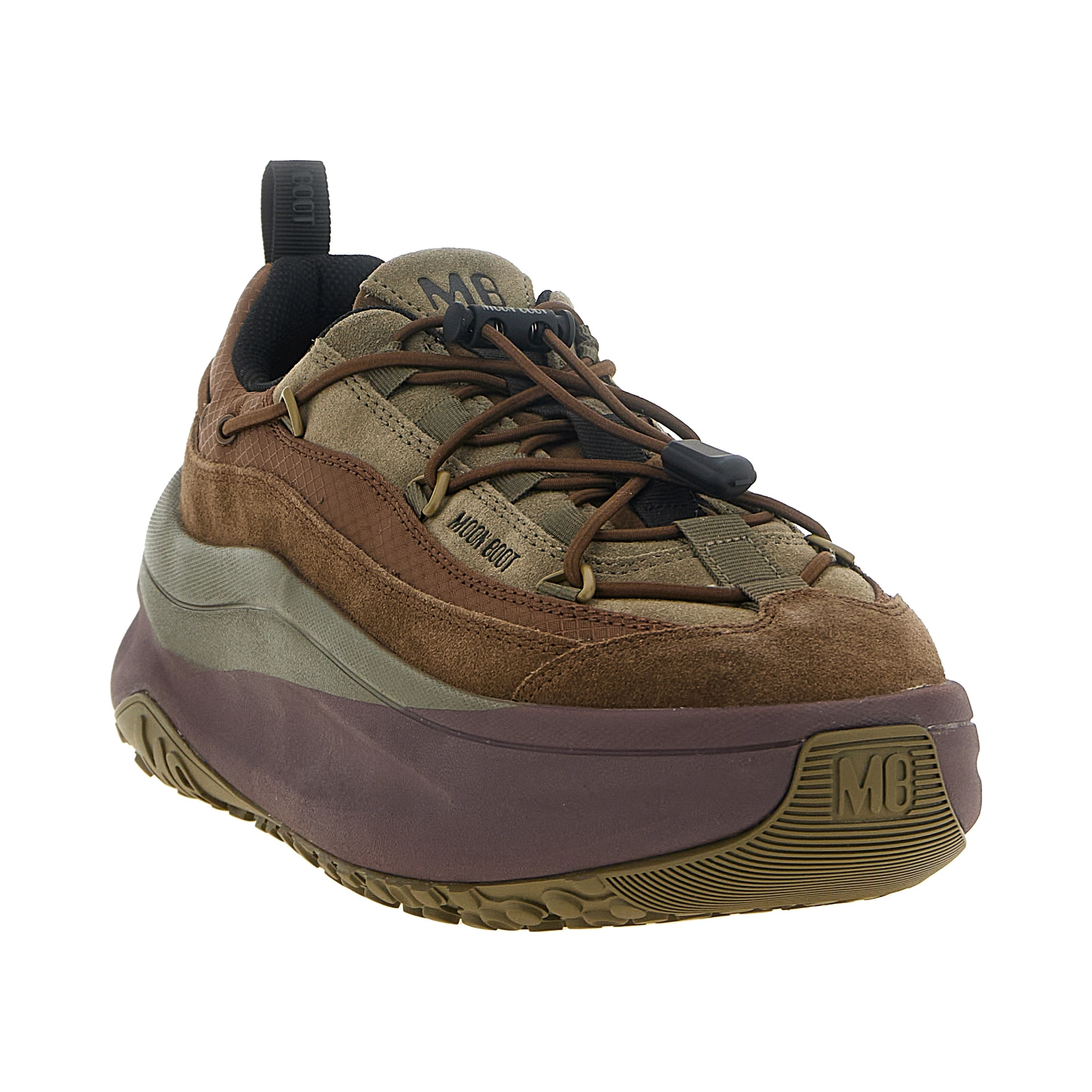 Brown Cowhide Athletic Sneakers