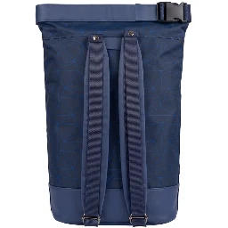 Blue Polyurethane Men's Backpack