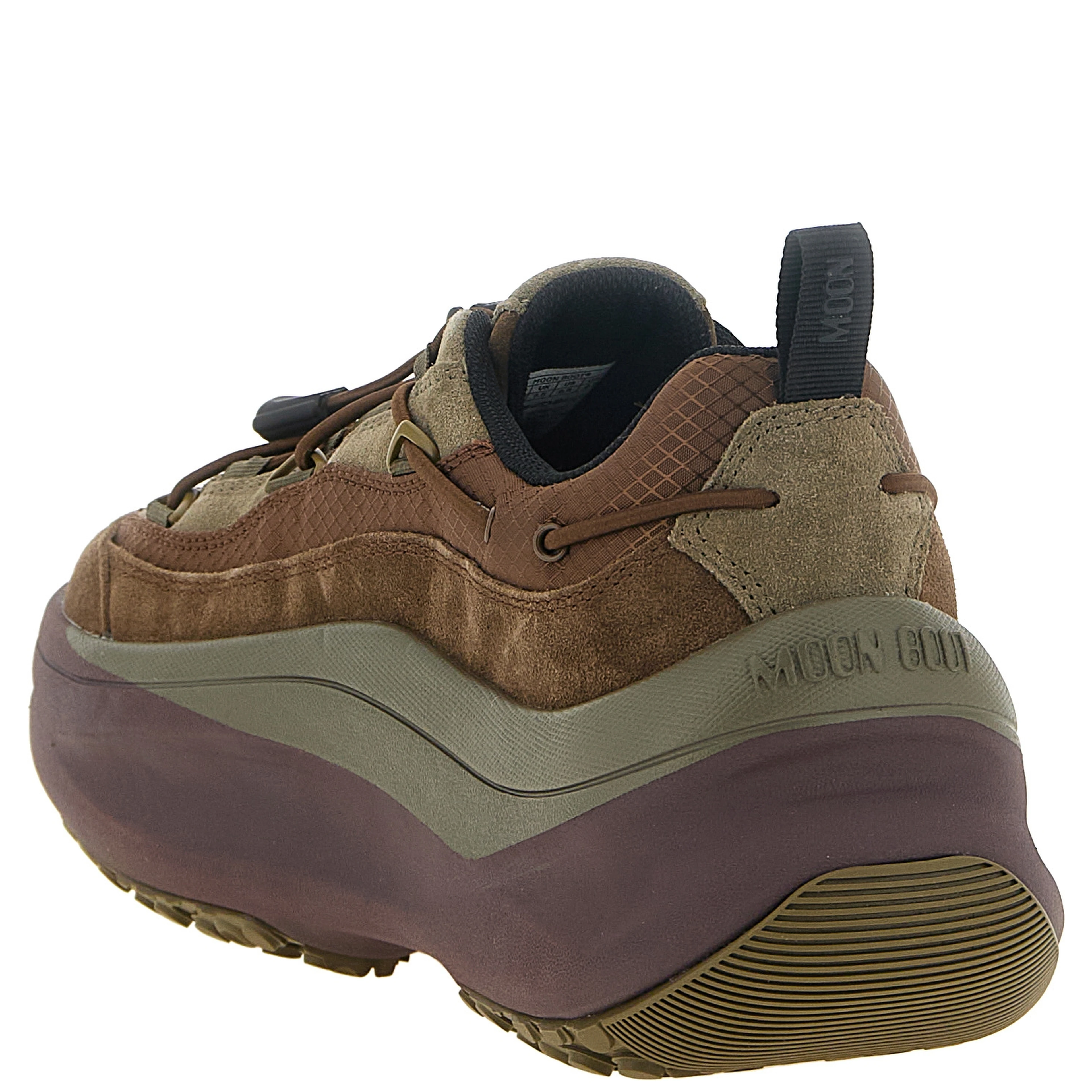 Brown Cowhide Athletic Sneakers