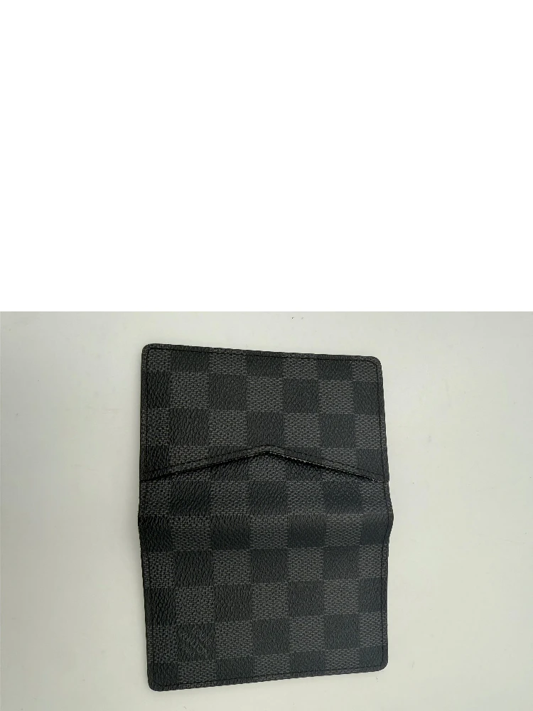 LOUIS VUITTON Compatto Card Holder ORGANIZER Damier Graphite Wallet alternative