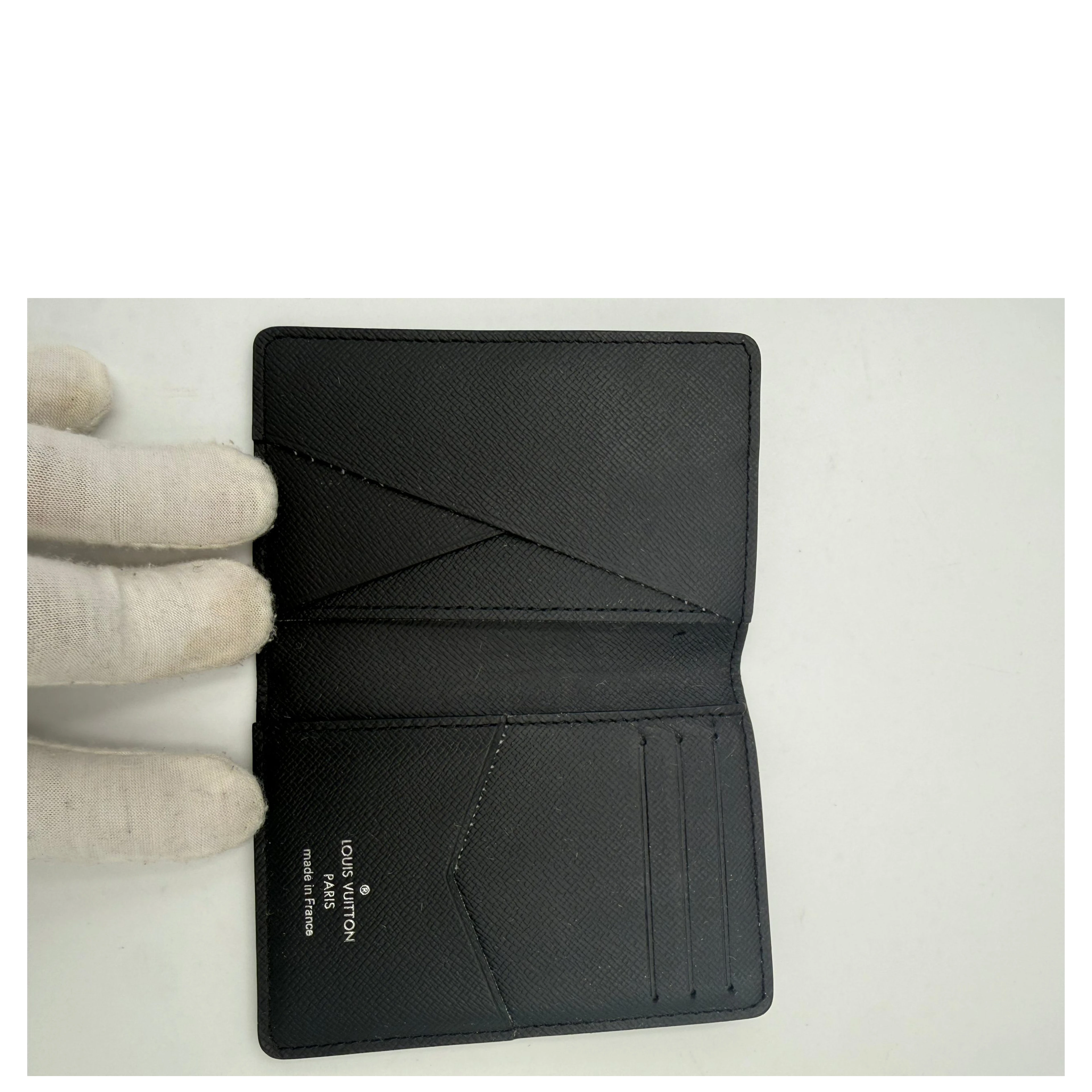 LOUIS VUITTON Compatto Card Holder ORGANIZER Damier Graphite Wallet