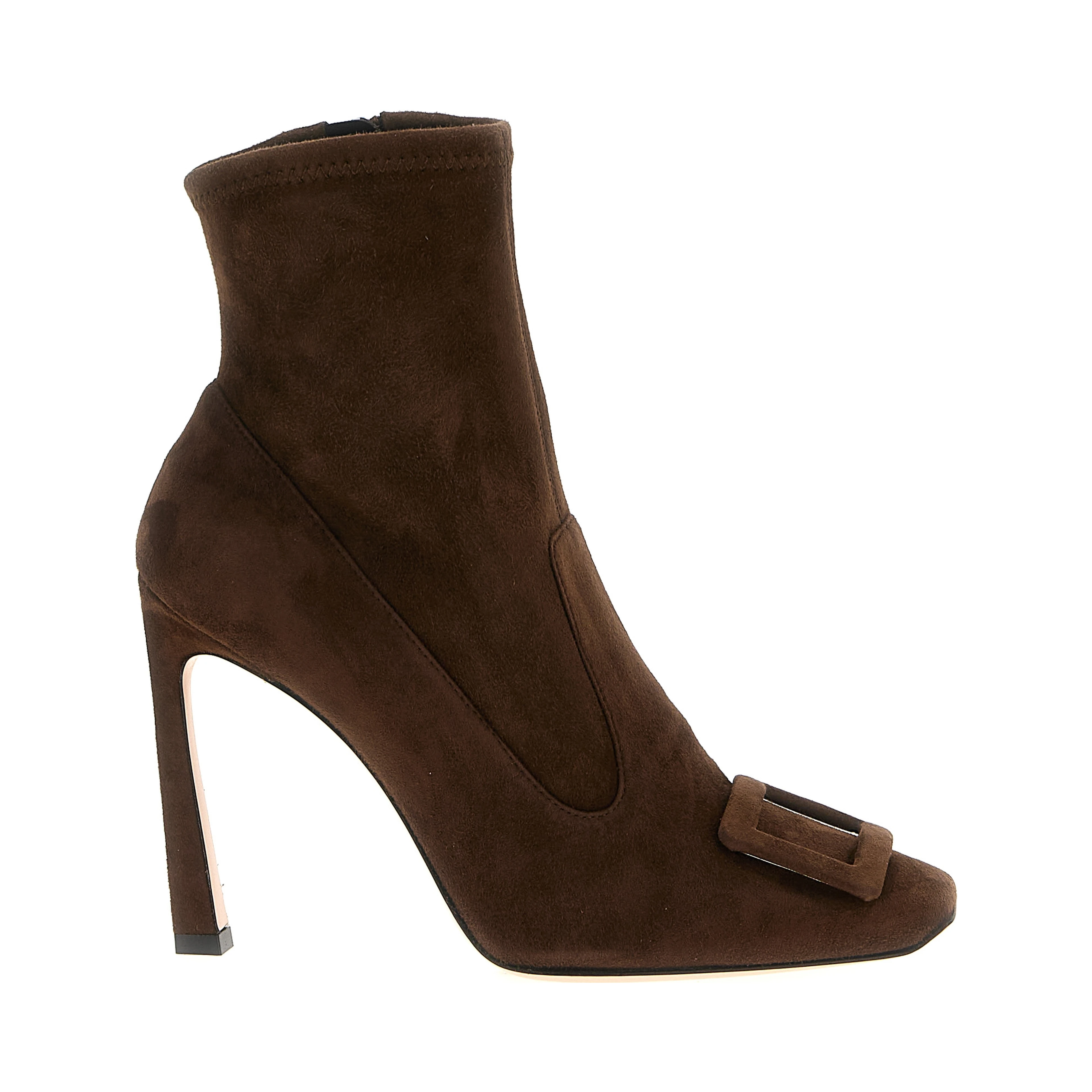 Brown Lamb Leather Ankle Boots