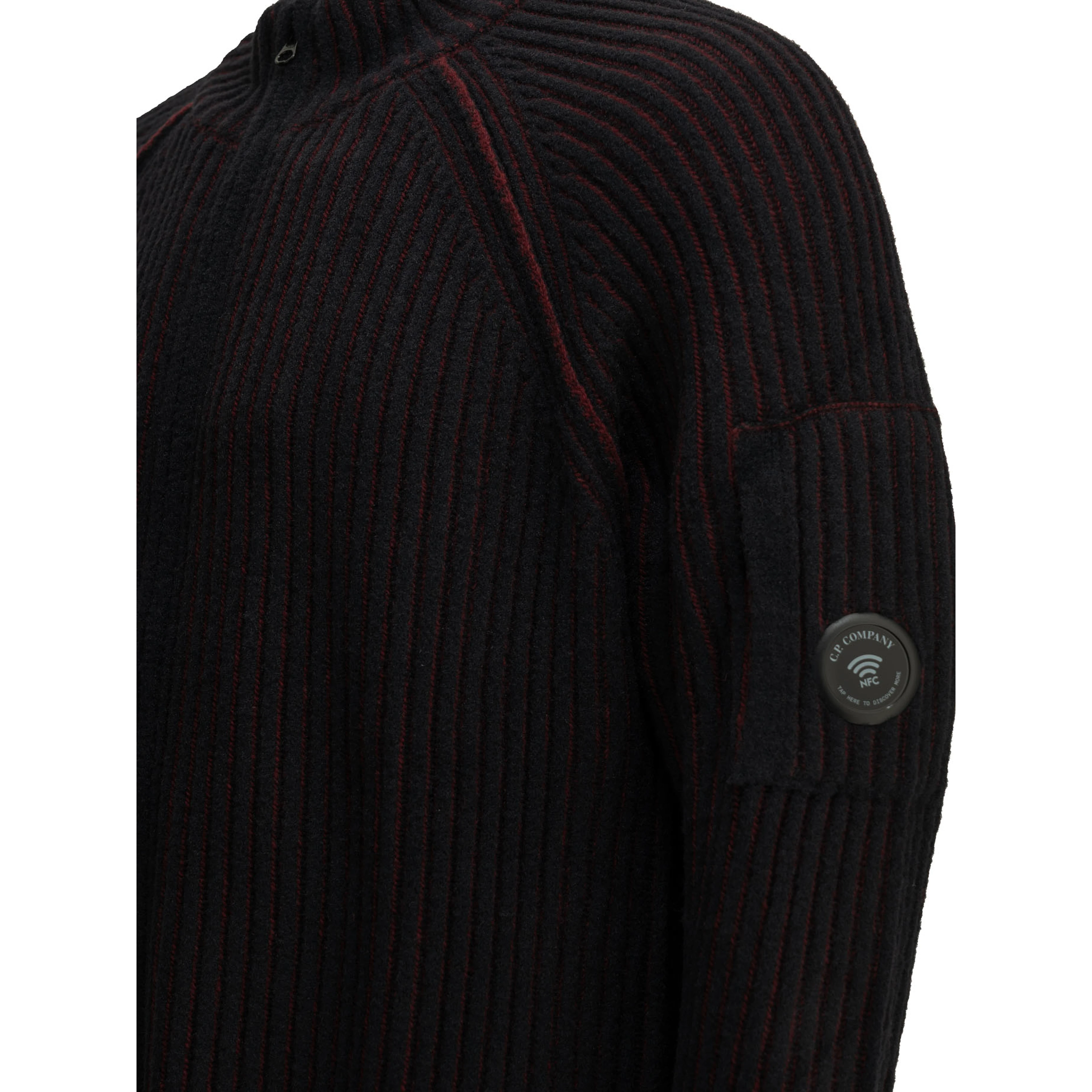 "Lens" Zip-Up Sweater