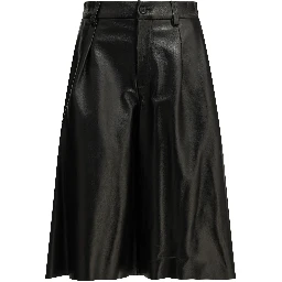 Formal leather shorts