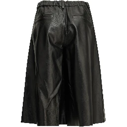 Formal leather shorts