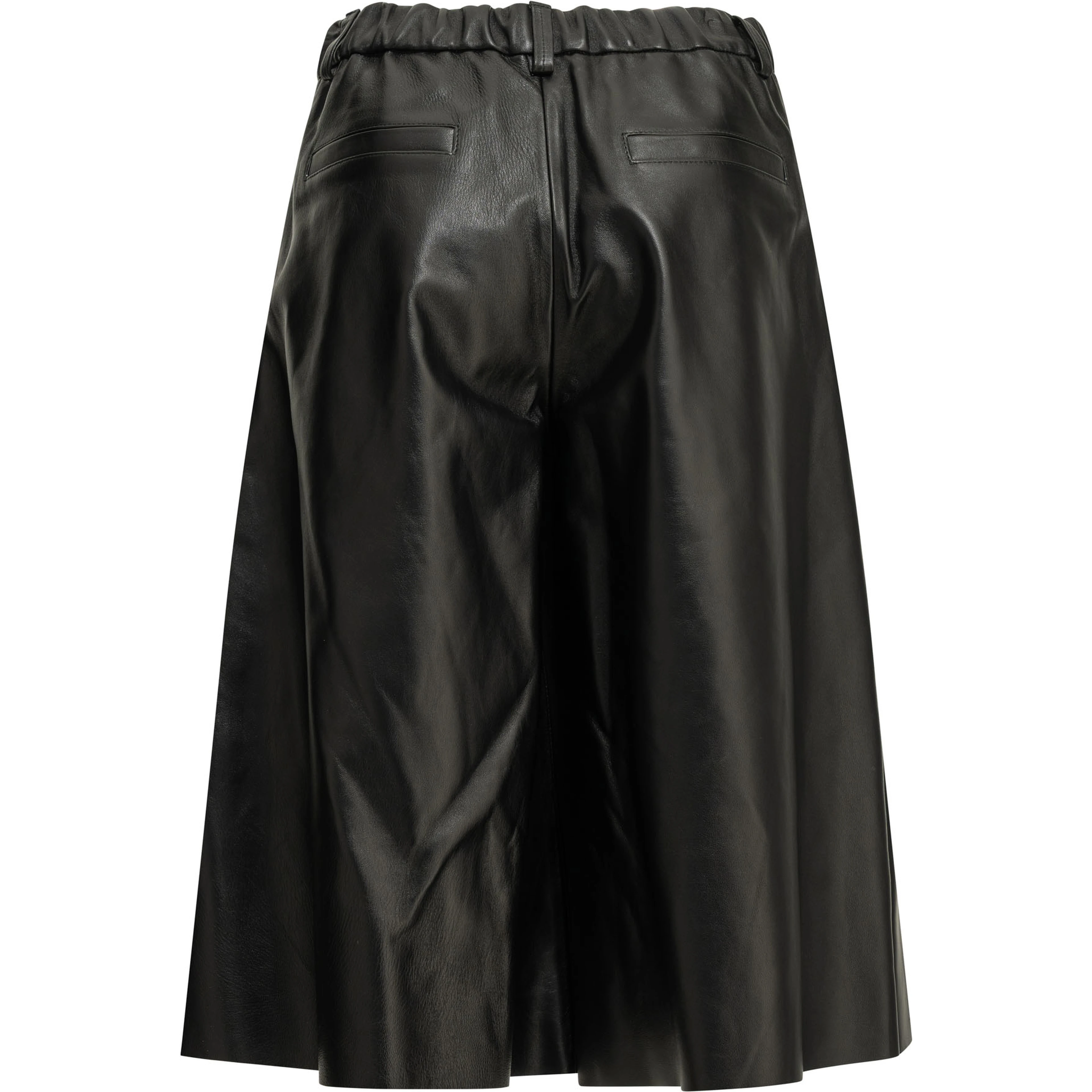 Formal leather shorts
