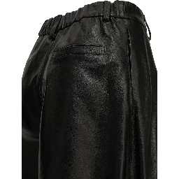 Formal leather shorts